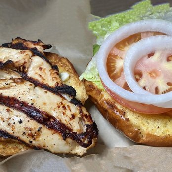 The Tap it Bar and Grill - Grilled chicken sandwich note the beautiful grill marks - Bars Near Me - Rochester, New York