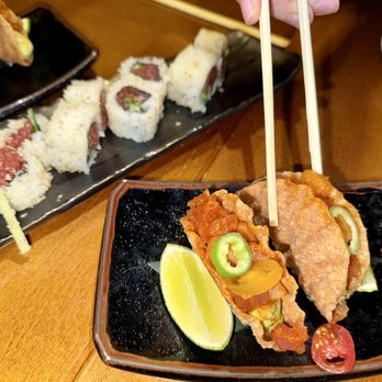 Roka Akor - Chicago - Assorted Sashimi Taco* - Sushi Bars Near Me - Chicago, Illinois Roka Akor - Chicago - Assorted Sashimi Taco* - Sushi Bars Near Me - Chicago, Illinois