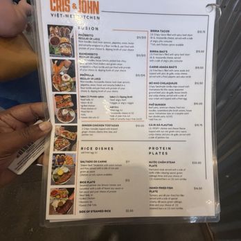 Cris and John - Menu - Vietnamese Near Me - Dallas, Texas