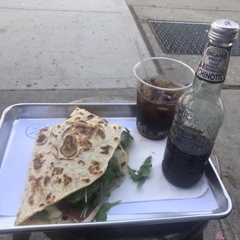 Lella Alimentari - My Classic sandwich and galvanina flavor italian soda (don't recommend this flavor it tasted really bitter like biting into a lemon seed). - Coffee & Tea Near Me - Brooklyn, New York Lella Alimentari - My Classic sandwich and galvanina flavor italian soda (don't recommend this flavor it tasted really bitter like biting into a lemon seed). - Coffee & Tea Near Me - Brooklyn, New York