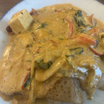 Simply Crepes Pittsford - Thai peanut tofu with extra sauce. - Breakfast & Brunch Near Me - Pittsford, New York
