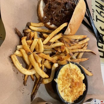Mission BBQ - Chopped Brisket, French Fries, and Mac n Cheese - Barbeque Near Me - Hamilton Township, New Jersey Mission BBQ - Chopped Brisket, French Fries, and Mac n Cheese - Barbeque Near Me - Hamilton Township, New Jersey