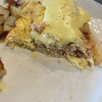 High Tide Restaurant - Lobster Omelet inside...very good! And stuffed with lobster for only $15 - Seafood Near Me - Key Largo, Florida High Tide Restaurant - Lobster Omelet inside...very good! And stuffed with lobster for only $15 - Seafood Near Me - Key Largo, Florida