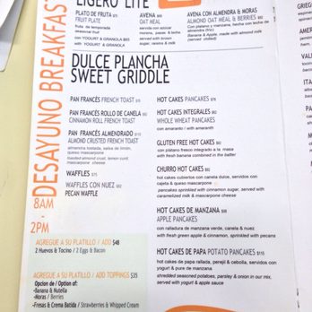 Coco's Kitchen - Menu, August 2017. - Breakfast & Brunch Near Me - Puerto Vallarta, JAL