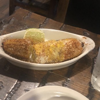 Zapata Tacos and Tequila Bar - Street corn  kinda cold and cost $7.99 just for one that they cut in 3 - Mexican Near Me - Norcross, Georgia