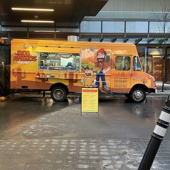 Dos Amigos - a food truck parked in front of a building - Food Trucks Near Me - Vancouver, British Columbia