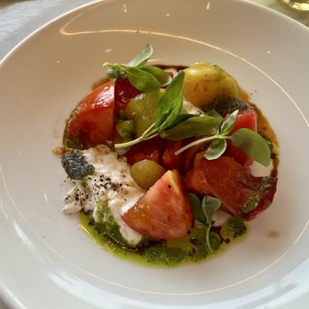 Spago - Heirloom tomato caprese salad - New American Near Me - Las Vegas, Nevada Spago - Heirloom tomato caprese salad - New American Near Me - Las Vegas, Nevada