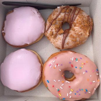 Dough Joy - Rose Lemon Strawberry Vanilla biscoff - Donuts Near Me - Seattle, Washington Dough Joy - Rose Lemon Strawberry Vanilla biscoff - Donuts Near Me - Seattle, Washington