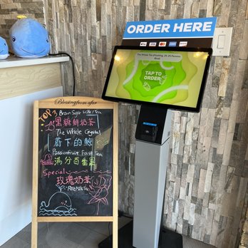 The Whale Tea - Order Kiosk June 2022 - Bubble Tea Near Me - Queens, New York The Whale Tea - Order Kiosk June 2022 - Bubble Tea Near Me - Queens, New York