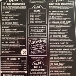 Jimmy John's - Menu