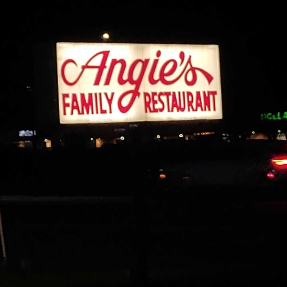 Angie's Family Restaurant - Sign near the road. - American Near Me - Chesapeake, Virginia
