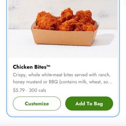 Online photo of chicken bites Online photo of chicken bites