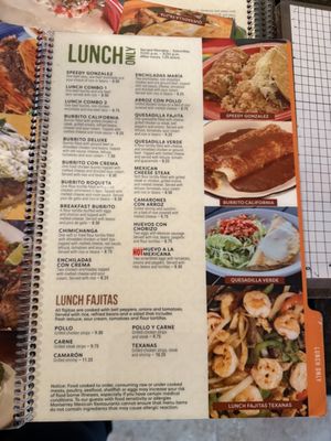 Menu photo 4 Monterrey Mexican Grill Reidsville, NC