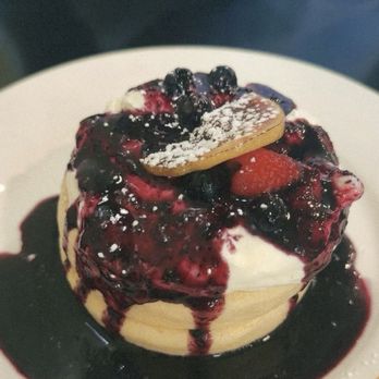Fluffy Fluffy - Blueberry cheescake soufflé pancake - Desserts Near Me - Frisco, Texas Fluffy Fluffy - Blueberry cheescake soufflé pancake - Desserts Near Me - Frisco, Texas