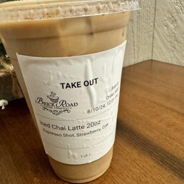 Chai latte with oat milk Chai latte with oat milk