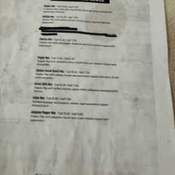 City Cafe - Menu