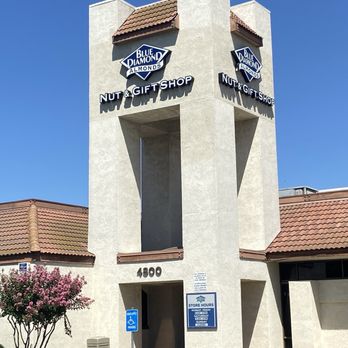 Blue Diamond Almonds Nut & Gift Shop - Entrance to the store - Specialty Food Near Me - Modesto, California Blue Diamond Almonds Nut & Gift Shop - Entrance to the store - Specialty Food Near Me - Modesto, California