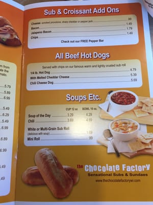 Menu photo 4 The Chocolate Factory Elm Grove, WI