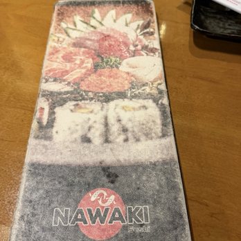 Nawaki Sushi - Front cover of menu. - Japanese Near Me - São Paulo, SP Nawaki Sushi - Front cover of menu. - Japanese Near Me - São Paulo, SP