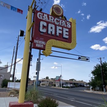 Garcia's Kitchen - The Original - Route 66 sign - New Mexican Cuisine Near Me - Albuquerque, New Mexico