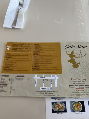 Menu photo 1 Little Siam Thai Cuisine Van Nuys, CA