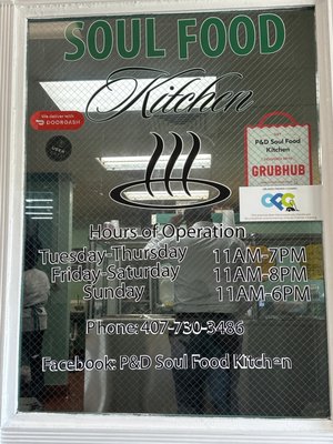 Menu photo 5 P & D Soulfood Kitchen Orlando, FL