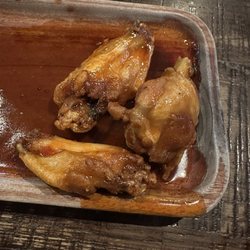 Duke's - Honey hot wings.... Of course we ate some before the picture lol