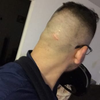 Olive Drive Barber Shop - Rear view after he f***ed me up! - Barbers Near Me - Davis, California