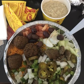 The Halal Guys - Combo with gyro and falafel - Halal Near Me - Orlando, Florida The Halal Guys - Combo with gyro and falafel - Halal Near Me - Orlando, Florida