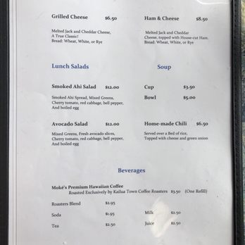 Moke's Bread & Breakfast - Menu (7/26/18) - Breakfast & Brunch Near Me - Kailua, Hawaii