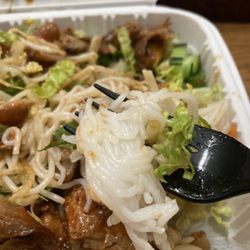 Noodles stuck together. WORST PLACE EVER