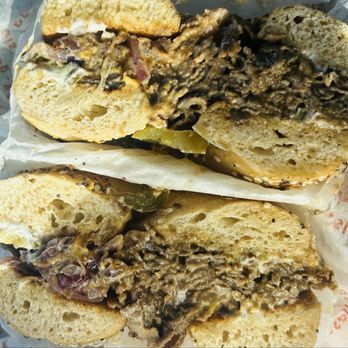 Bethesda Bagels - Steak & cheese on everything bagel - Bagels Near Me - Rockville, Maryland Bethesda Bagels - Steak & cheese on everything bagel - Bagels Near Me - Rockville, Maryland