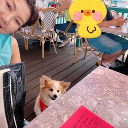 Got a table and my baby was happy Got a table and my baby was happy