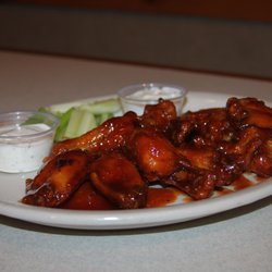 Try some of our homemade wing sauces!