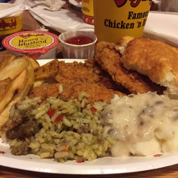 Bojangles - French fries, dirty rice, mashed potatoes, chicken supremes with a delicious biscuits and a good cold sweet tea - Fast Food Near Me - Durham, North Carolina