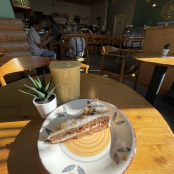Delicia Cafe & Bakery - Vegan & GF carrot cake. Mango smoothie - Cafes Near Me - New Westminster, British Columbia Delicia Cafe & Bakery - Vegan & GF carrot cake. Mango smoothie - Cafes Near Me - New Westminster, British Columbia
