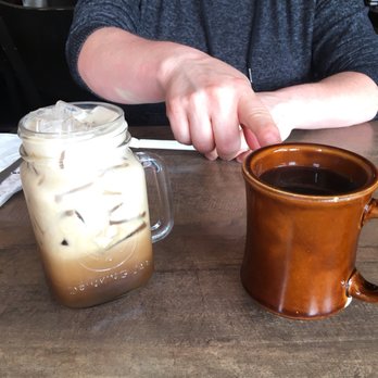Cafe De Olla - Hot Café De Olla and Iced Coffee...aka his and hers ;-) - American Near Me - Burbank, California