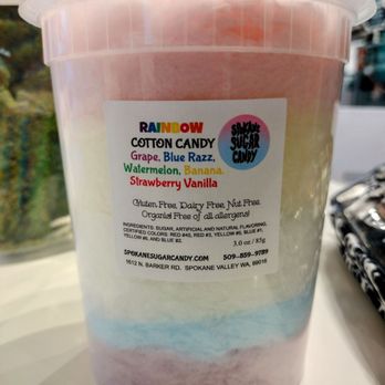 Spokane Sugar Candy - The tub of cotton candy Jacey gifted me. The flavors are distinct and not dull like a lot of store bought bagged cotton candy. - Pop-up Shops Near Me Spokane Sugar Candy - The tub of cotton candy Jacey gifted me. The flavors are distinct and not dull like a lot of store bought bagged cotton candy. - Pop-up Shops Near Me
