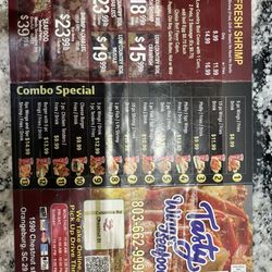 Tasty’s Wings & Seafood - Menu