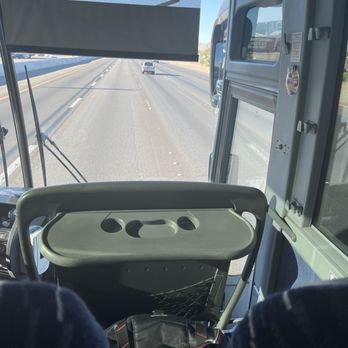 Kolors - Drivers bags on the best seats in the bus. - Buses Near Me - Los Angeles, California Kolors - Drivers bags on the best seats in the bus. - Buses Near Me - Los Angeles, California