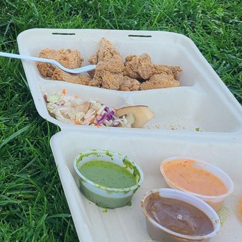Fowl + Fare - Chicken nuggets (classic), includes 3 house sauces & pear slaw. - Sandwiches Near Me - Alameda , California