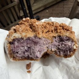 Blueberry cobbler donut