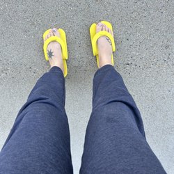My toes after the pedicure