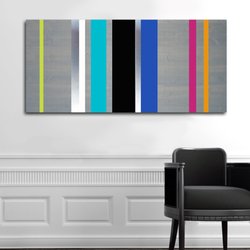 Mod Wood Art - Linear Dimension, 48x24