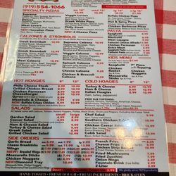 Diamond Pizza and Grill - Menu