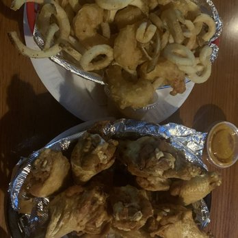 The End Zone Bar & Grill - Shrimp and Curly fries w/ House Wings (16) - Sports Bars Near Me - Liverpool, New York The End Zone Bar & Grill - Shrimp and Curly fries w/ House Wings (16) - Sports Bars Near Me - Liverpool, New York