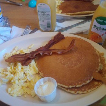 Paul's Place - The 2 pancake combo with orange juice and bacon and eggs - Breakfast & Brunch Near Me - Oceanside, California Paul's Place - The 2 pancake combo with orange juice and bacon and eggs - Breakfast & Brunch Near Me - Oceanside, California