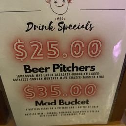 Drink specials