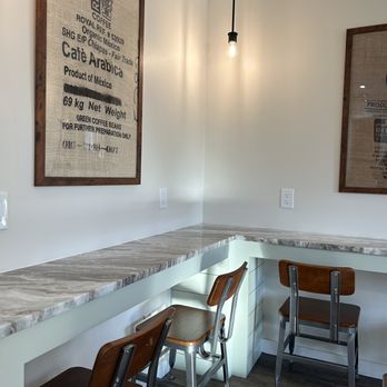 Ground Up Coffee - Beautiful granite countertops and comfy chairs - Coffee & Tea Near Me - Hamden, Connecticut