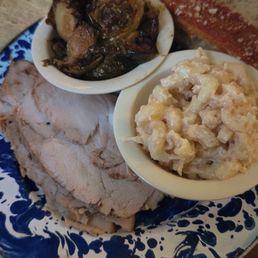 Turkey Breast Plate Mac & Cheese Brussel Sprouts